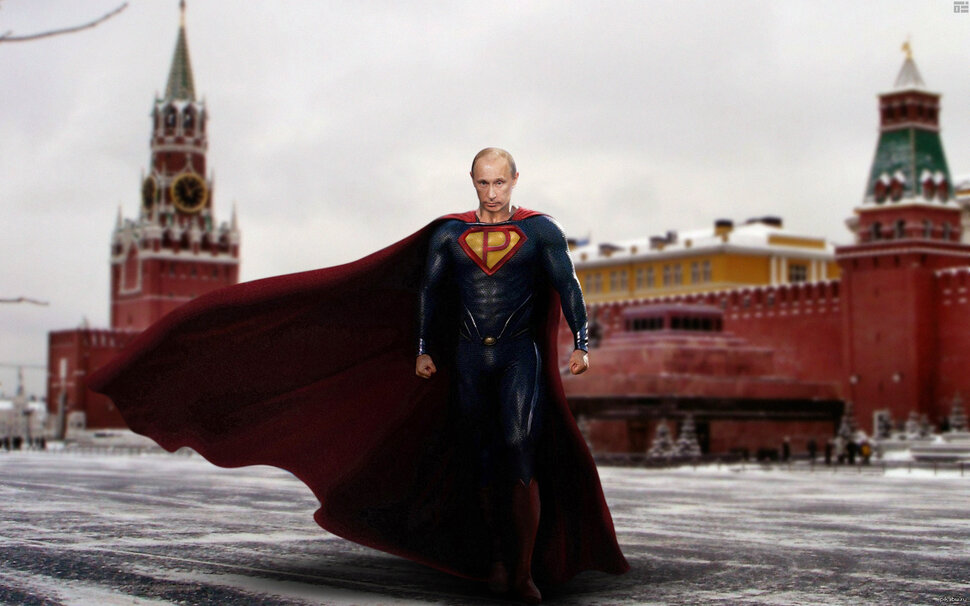 Путин, дубленка, супер-герой