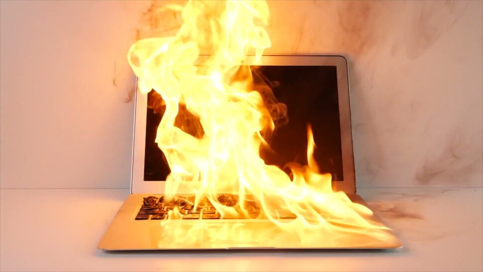Сгорел ноутбук