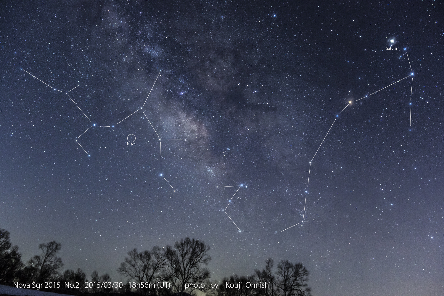 Constellations visible to the naked eye