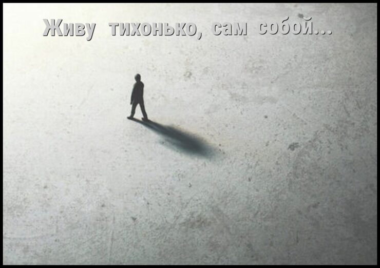 Живу тихонько, сам собой Живу тихонько, сам собой
