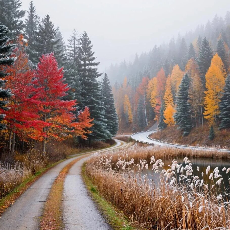 Картинки про Предзимье.Глубокая осень