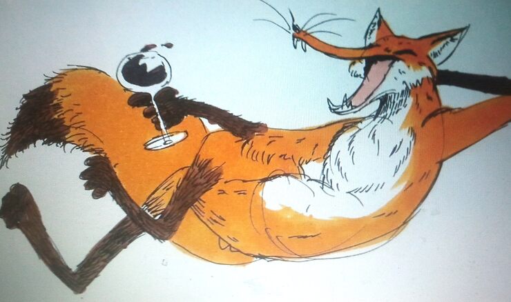 Картинки Лисица и виноград