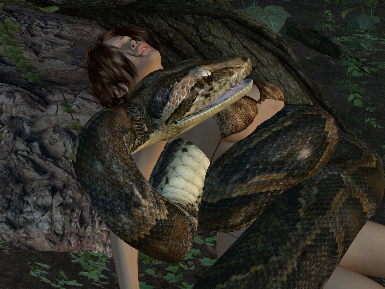 Вижу змей. Gorgogorgo eat at Kaa. Девушки и гигантские змеи.