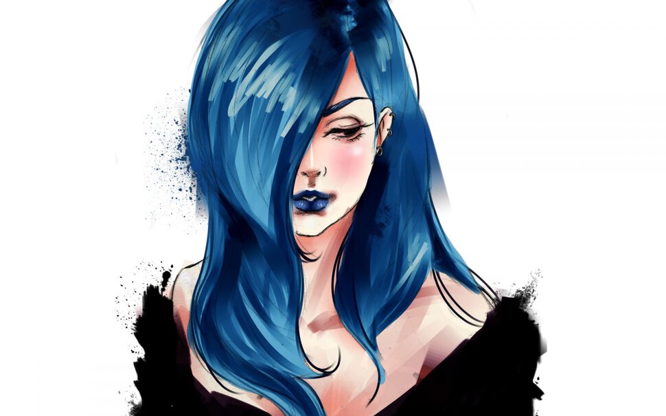 Гадалка с синими волосами