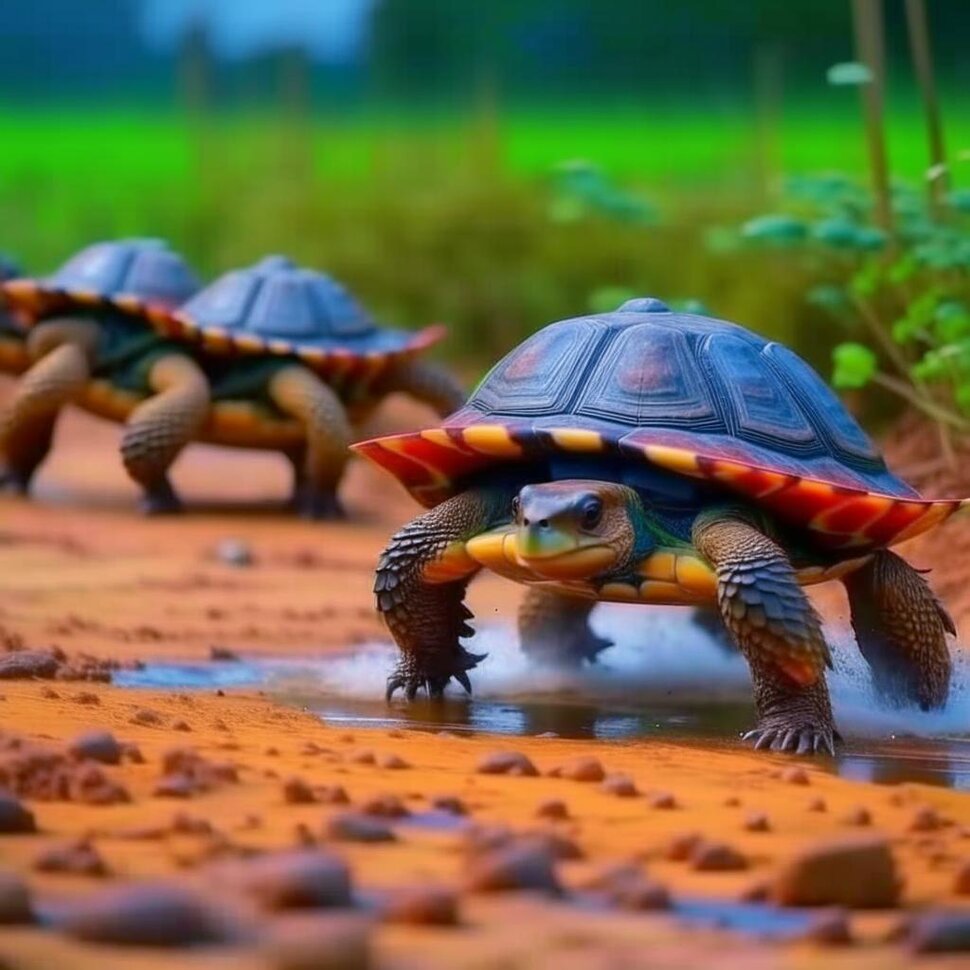 Черепахи бегущие за мной