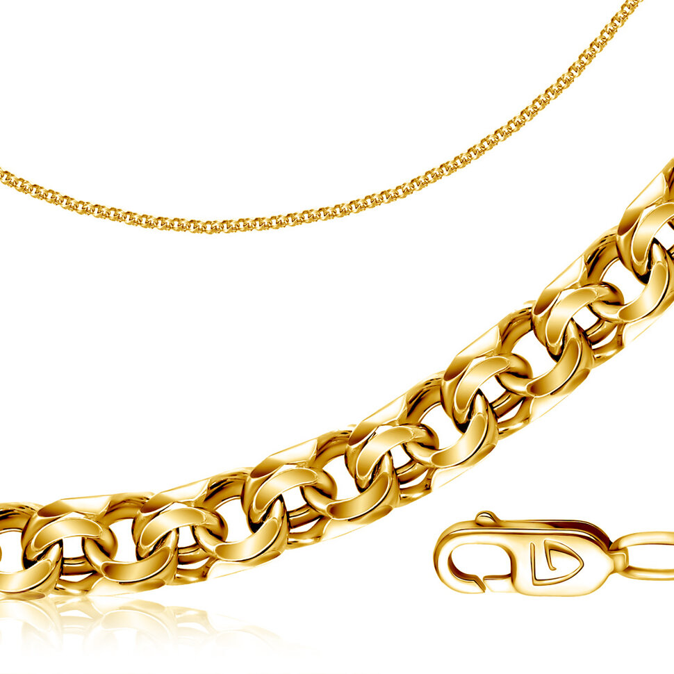 Клубок спутанных золотых цепочек и ожерелий