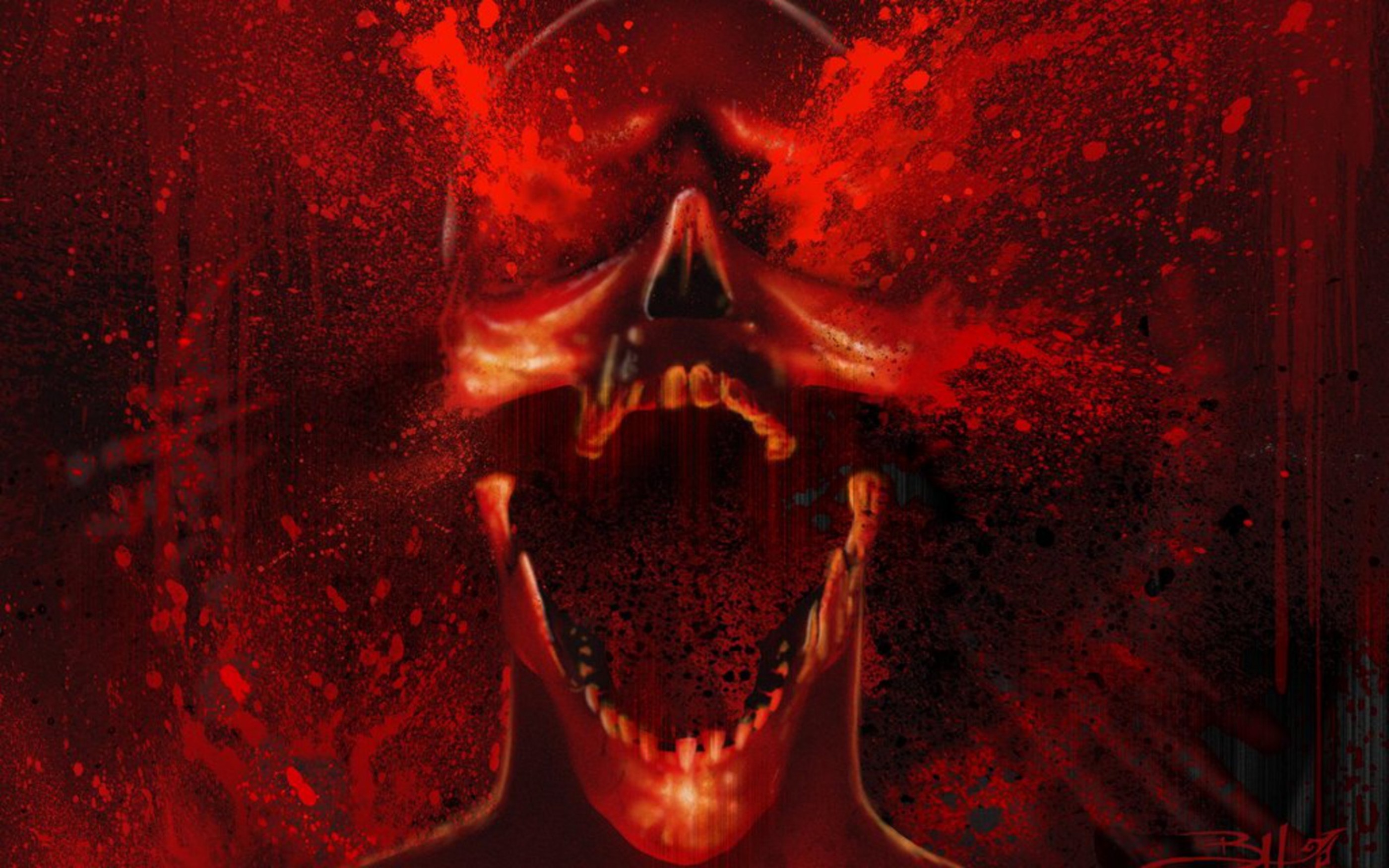 Skull blood