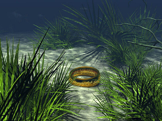 Грязное кольцо в воде