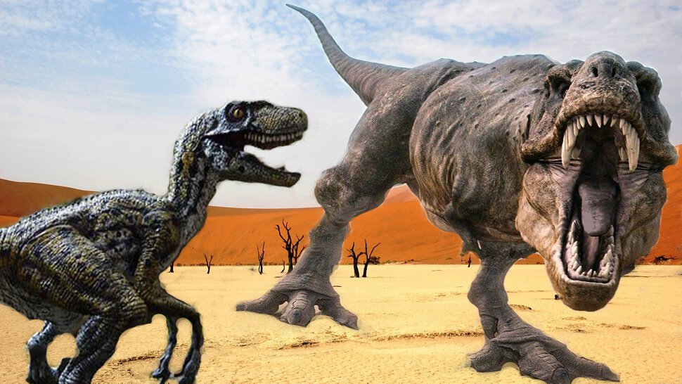 Динозавр и крокодил