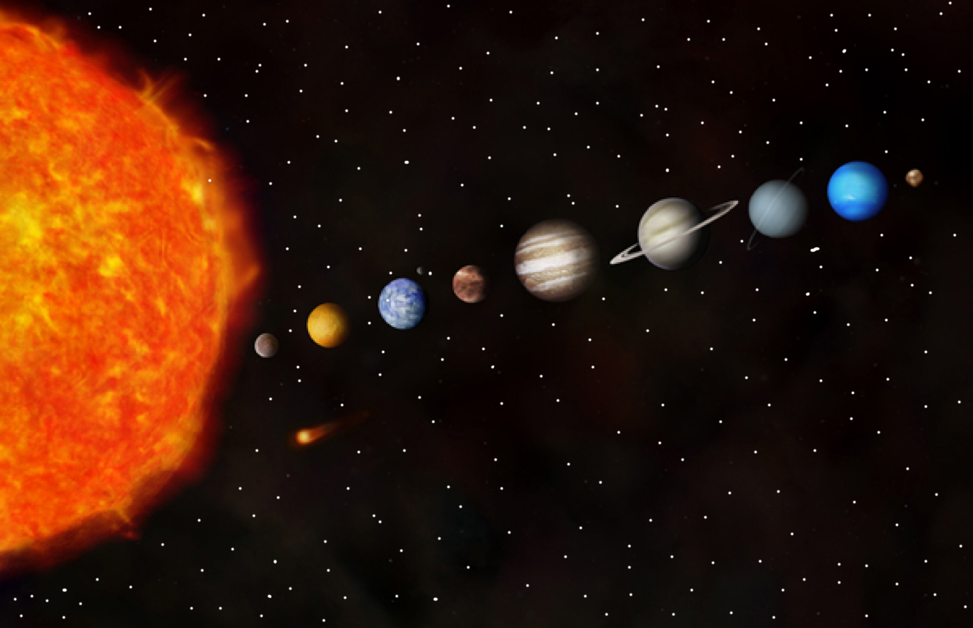 Самые большие планеты солнечной системы
