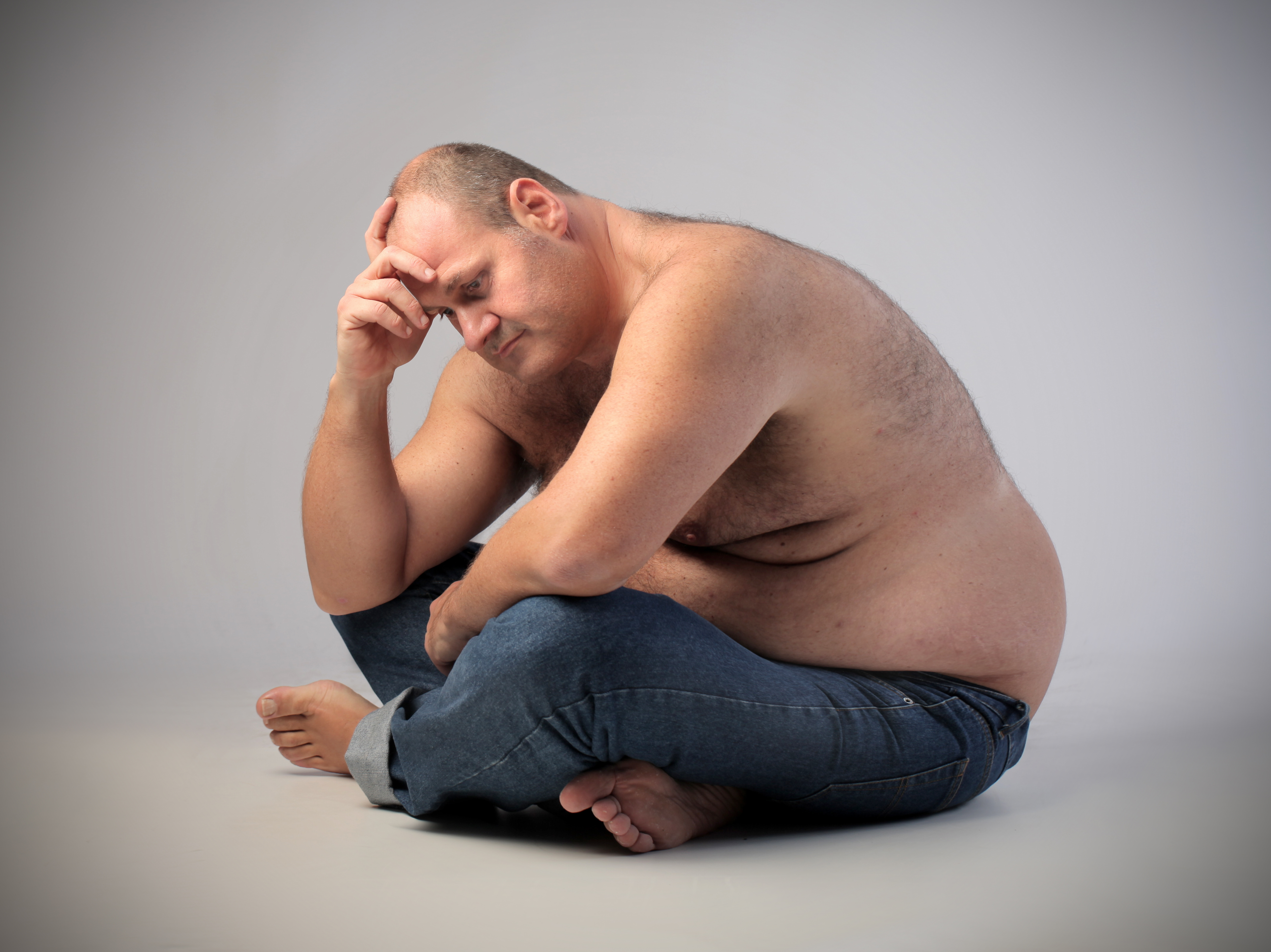 Почему мужчины жирные. Люди с избыточным весом.