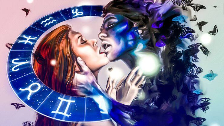 Разные знаки зодиака: кто как целуется