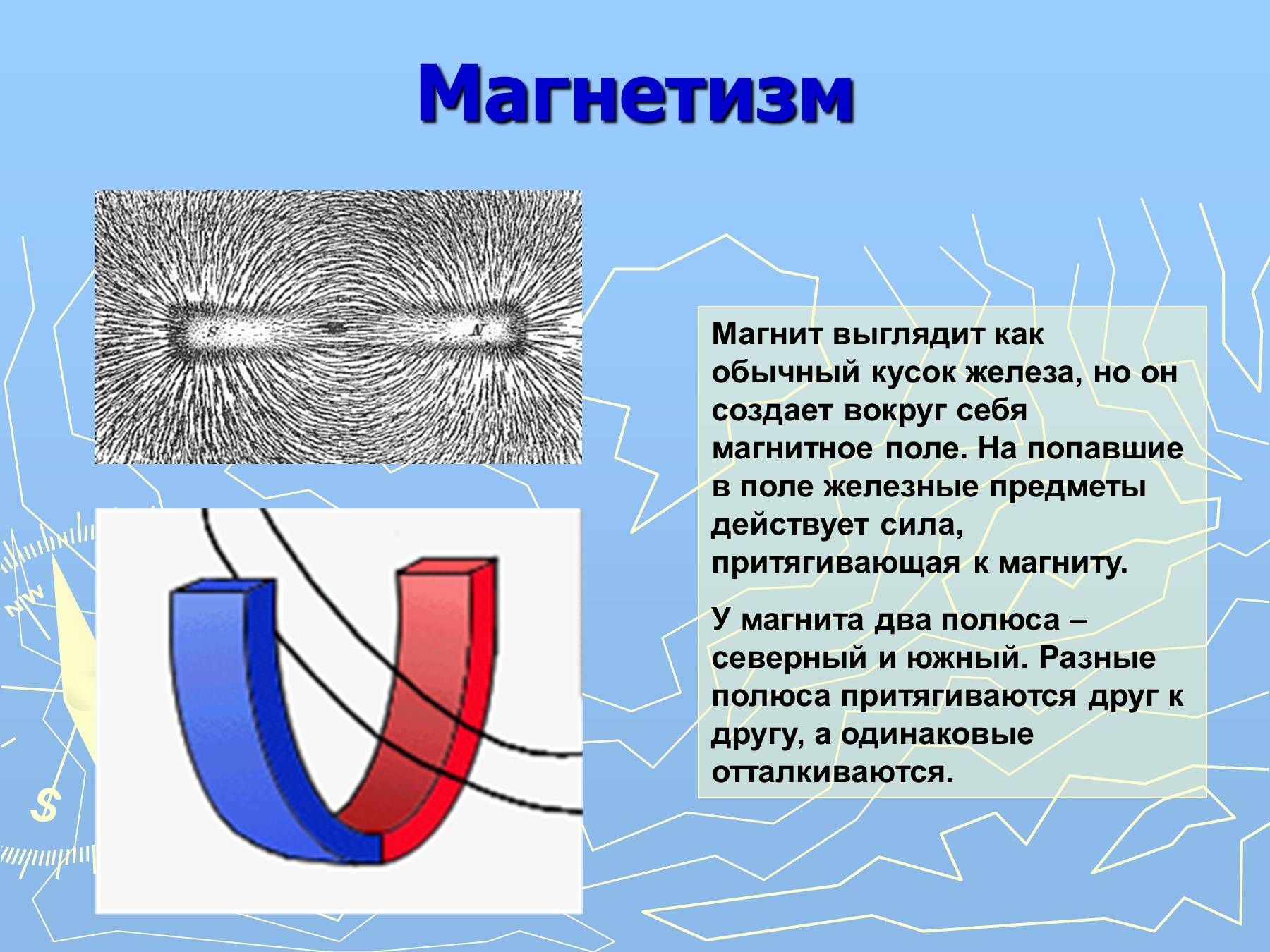 Притяжение металлов. Магнетизм и магнитное поле. Физика магнетизм магнитное поле. Магнитное поле полосового магнита. Магнетизм постоянных магнитов.