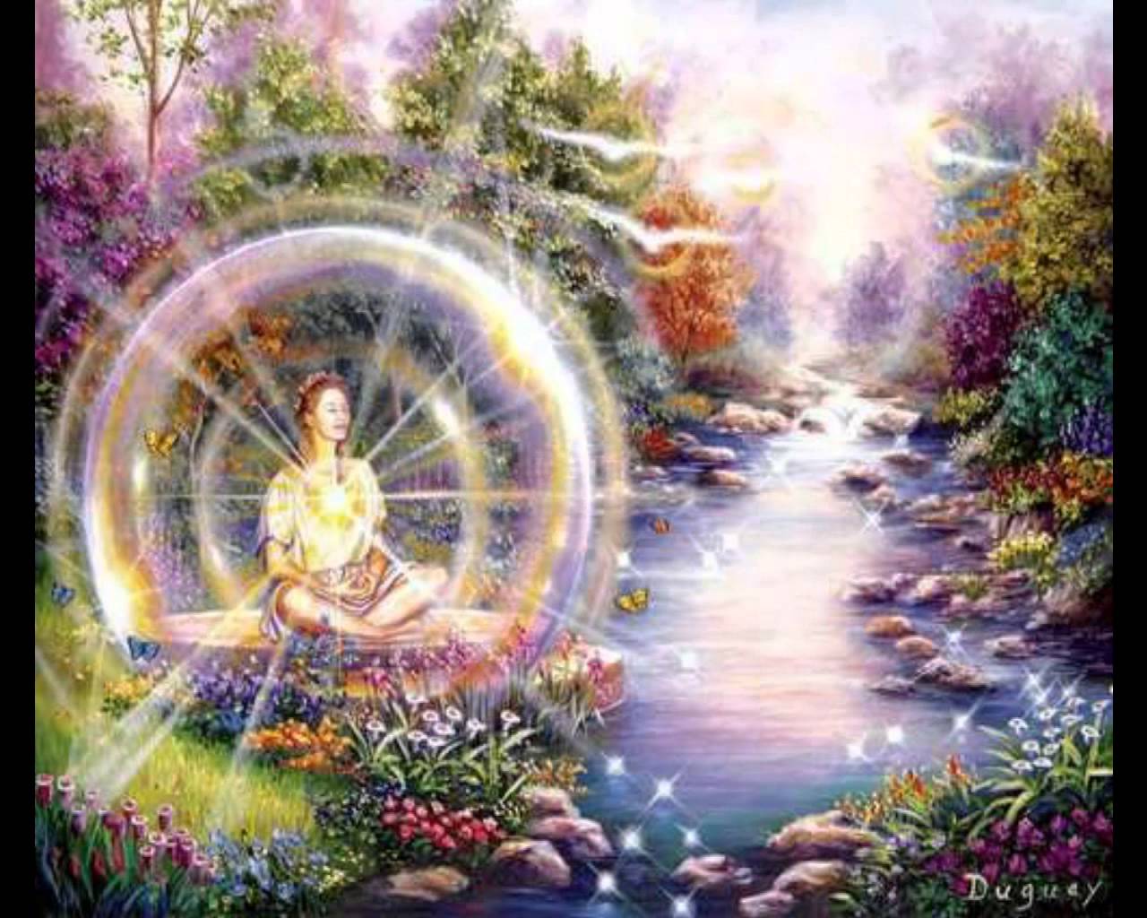 Божественно красивая картинка. Хроники Акаши медитация. Душевное спокойствие и Гармония. Божественная природа. Эзотерическая живопись.