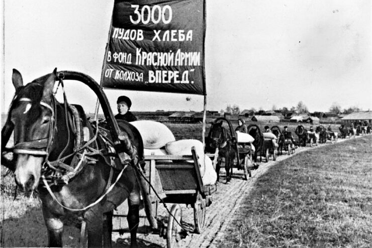 3000 пудов хлеба в фонд Красной Армии