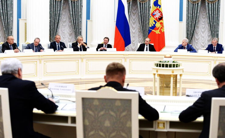 В.В. Путин на заседании Совета по развитию науки