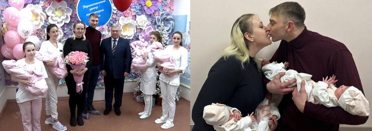 Жительница Матвеево-Курганского рай родила 4 дочек