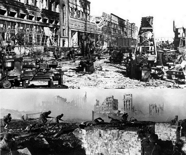 Окружение и разгром немецких войск под Сталинградом
