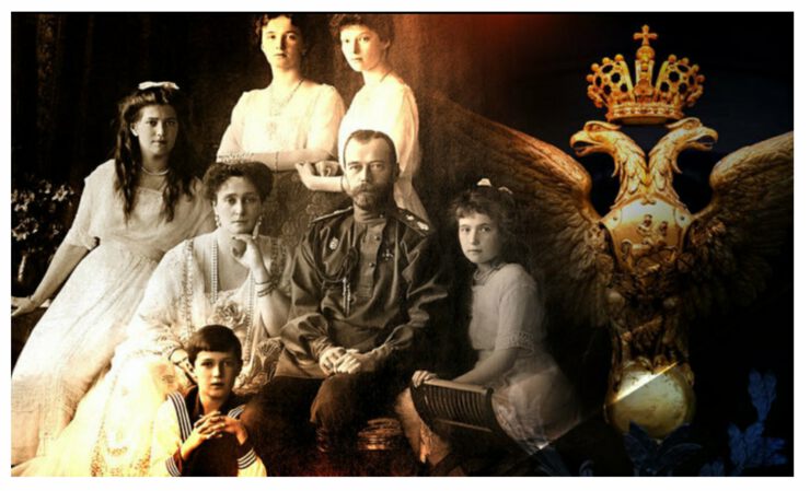 Государь Император Николай II. Престол венчает семисвечник
