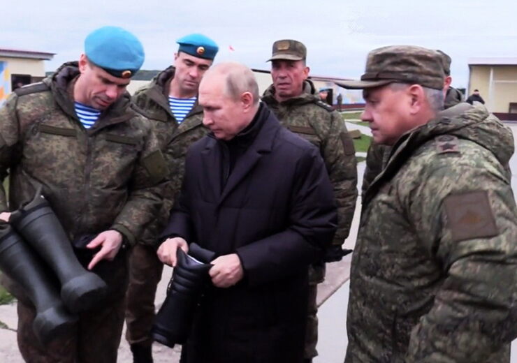 Владимир Путин на полигоне в Рязанской области