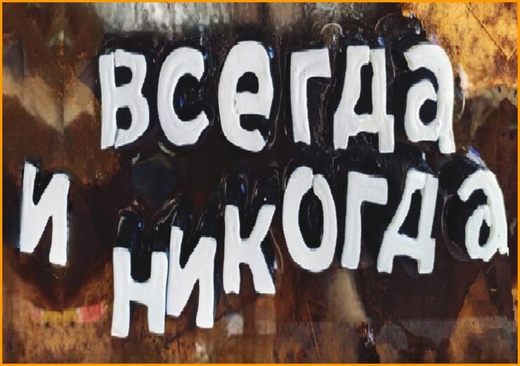 Всегда и никогда, вмещают Вечность