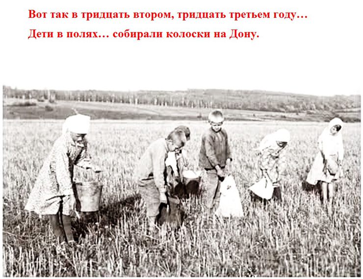 В 1932-33 году гулял голодомор в СССР повсюду