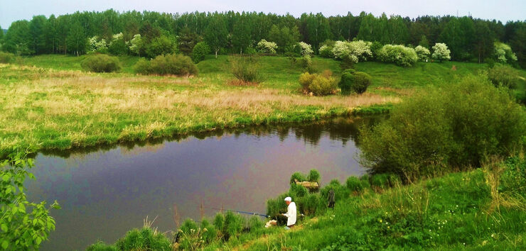 Крестьяне и река