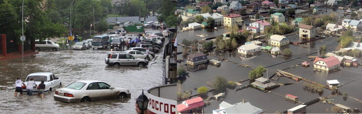 Владивосток накрыл тропический ливень