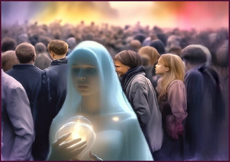 Печаль бродила меж людей