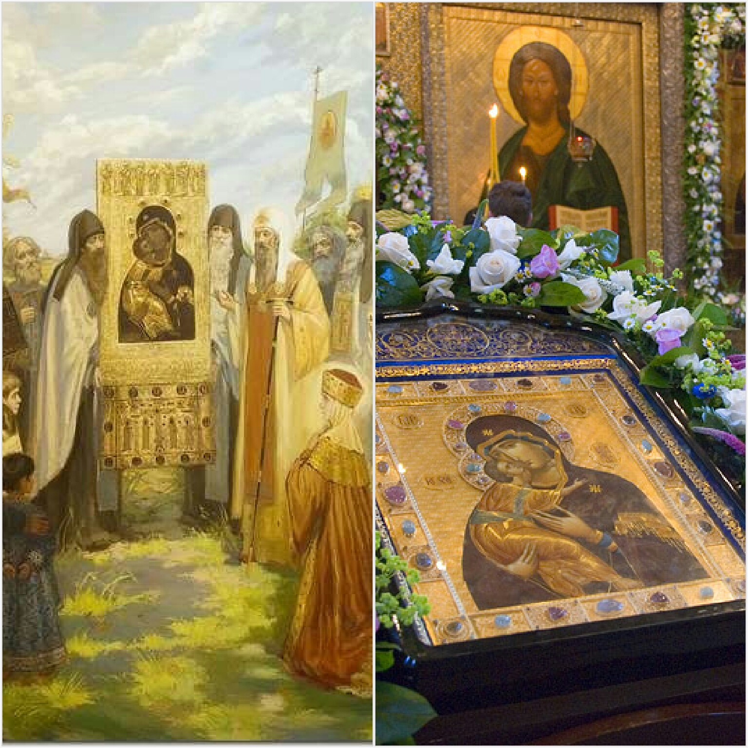 Икона Сретение Владимирской иконы Богоматери