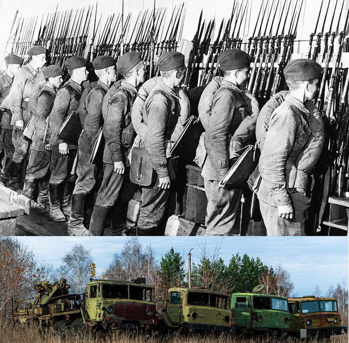 В армии России, вечная винтовка и кирзовый сапог
