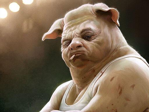 Свиньи в облике людей