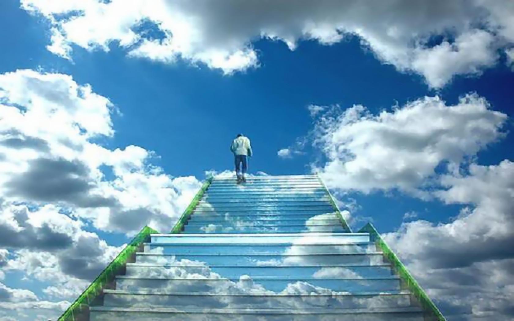 Мечтать стремиться в будущее. Лестница в рай. Лестница в небо. Ступеньки в небо. Дорога к небу.