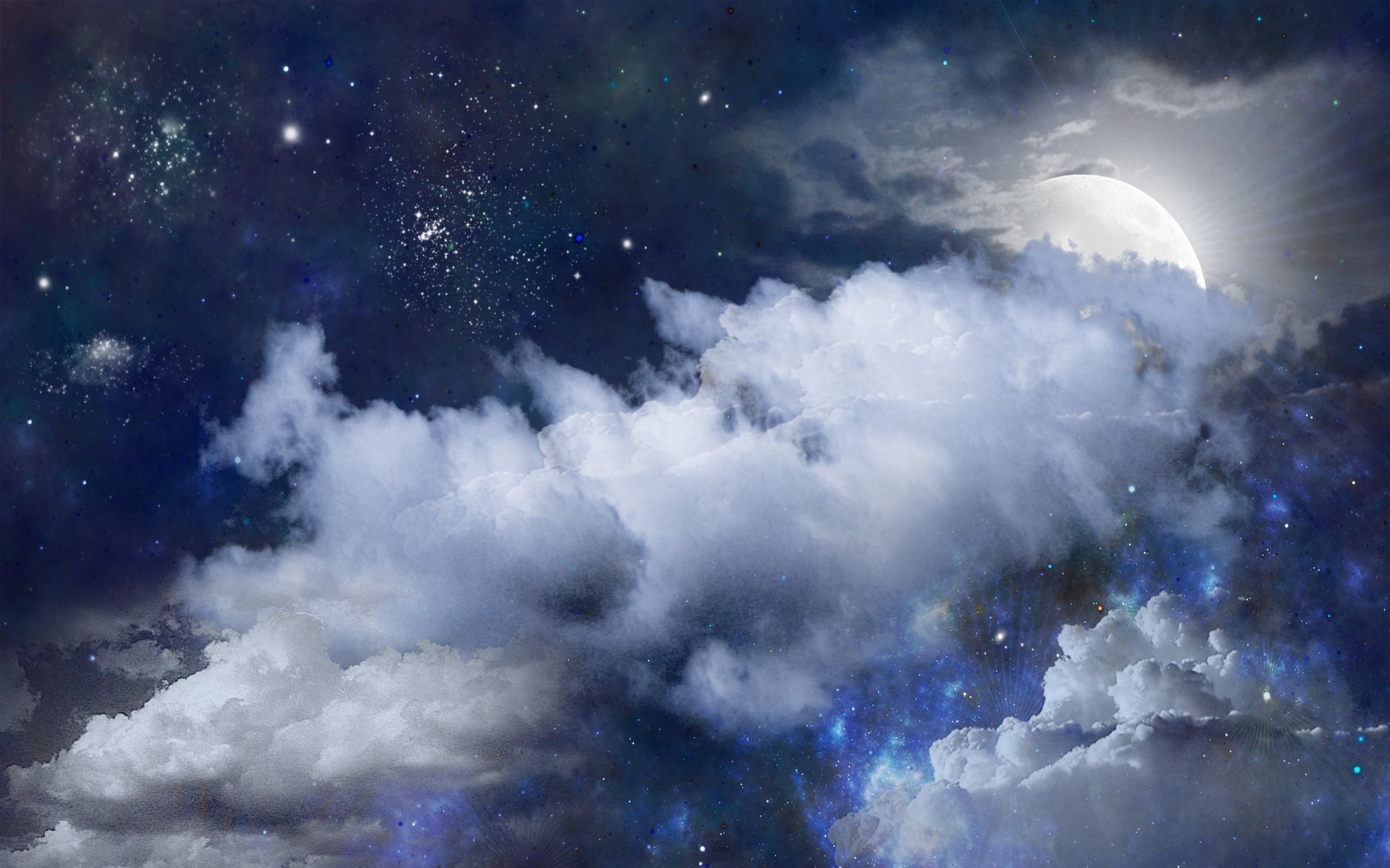 Сон видеть тучи. Ночные облака. Ночное небо с облаками. Сказочное небо. Облака и звезды.