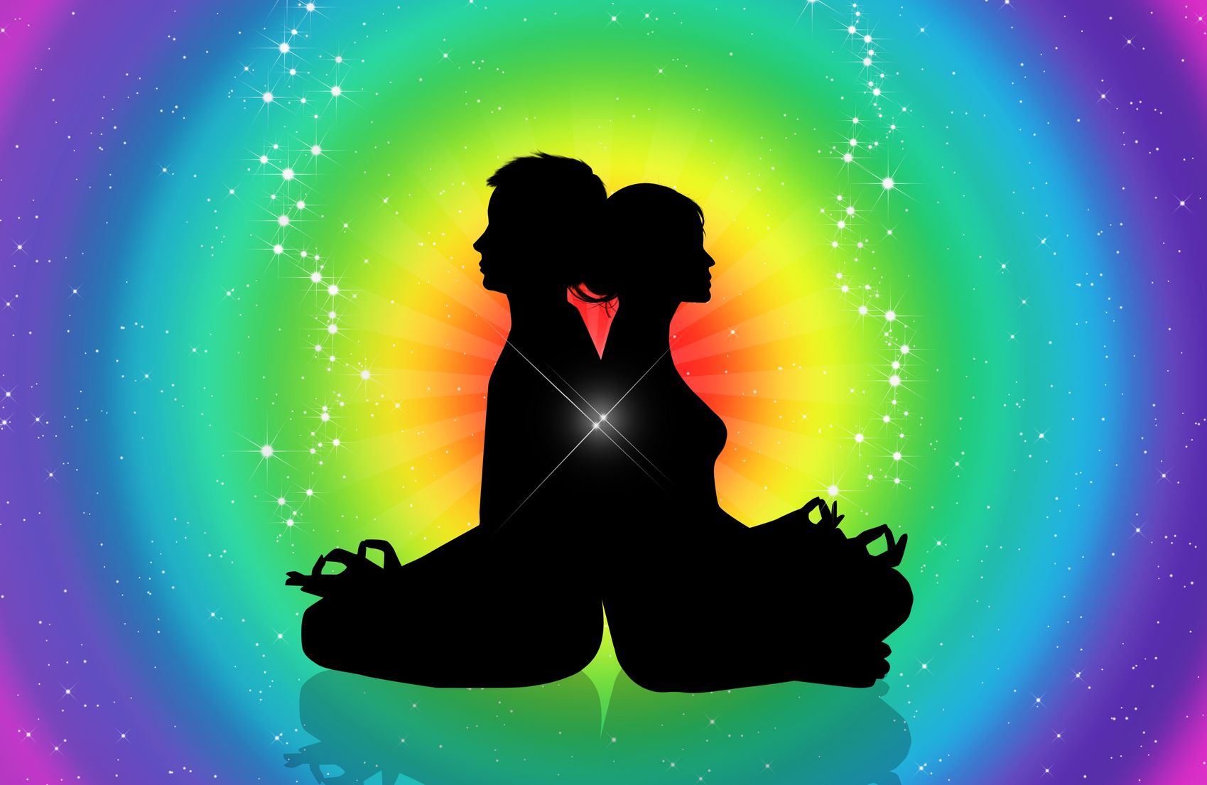 Медитация на любимого мужчину. Любовь и Гармония. Влюбленные под радугой. Привлечение любви. Медитация для пары.
